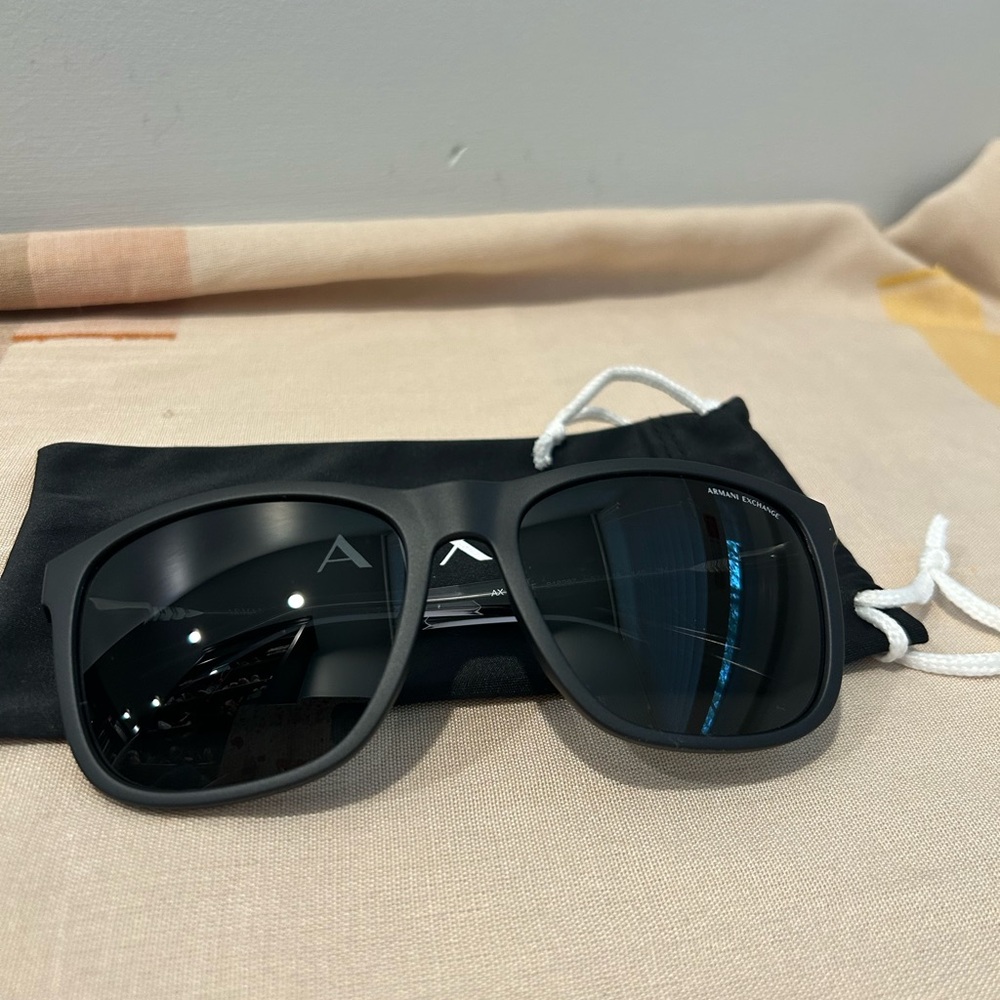 Armani Exchange Matte Black Sunglasses